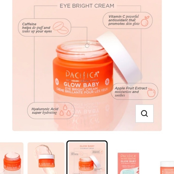 Nwt Pacifica Glow Baby eye bright cream 100% vegan-cruelty-free🐰 - Picture 5 of 15